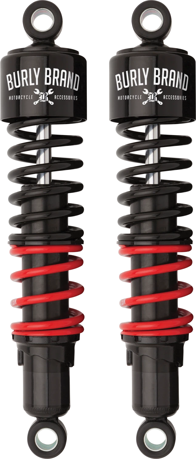 BURLY BRAND B28-1256 Stiletto Shocks - Fits Harley FLHTC & FLHTCU 1995-2013