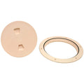 Beckson Boat Screw Out Deck Plate DP64-36 - 6 1/2 Inch Beige