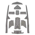 Supra Boat Non-Skid Deck Mats 119073 - SR SJ Storm Gray Black (kit)