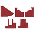 CW2851 Tractor Red Cab Kit with Headliner for AGCO White 2-105 2-150 2-85