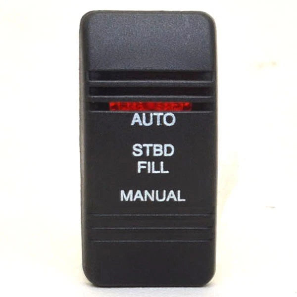 Carling Boat Rocker Switch Plate - Stbd Fill Auto - Manual Actuator