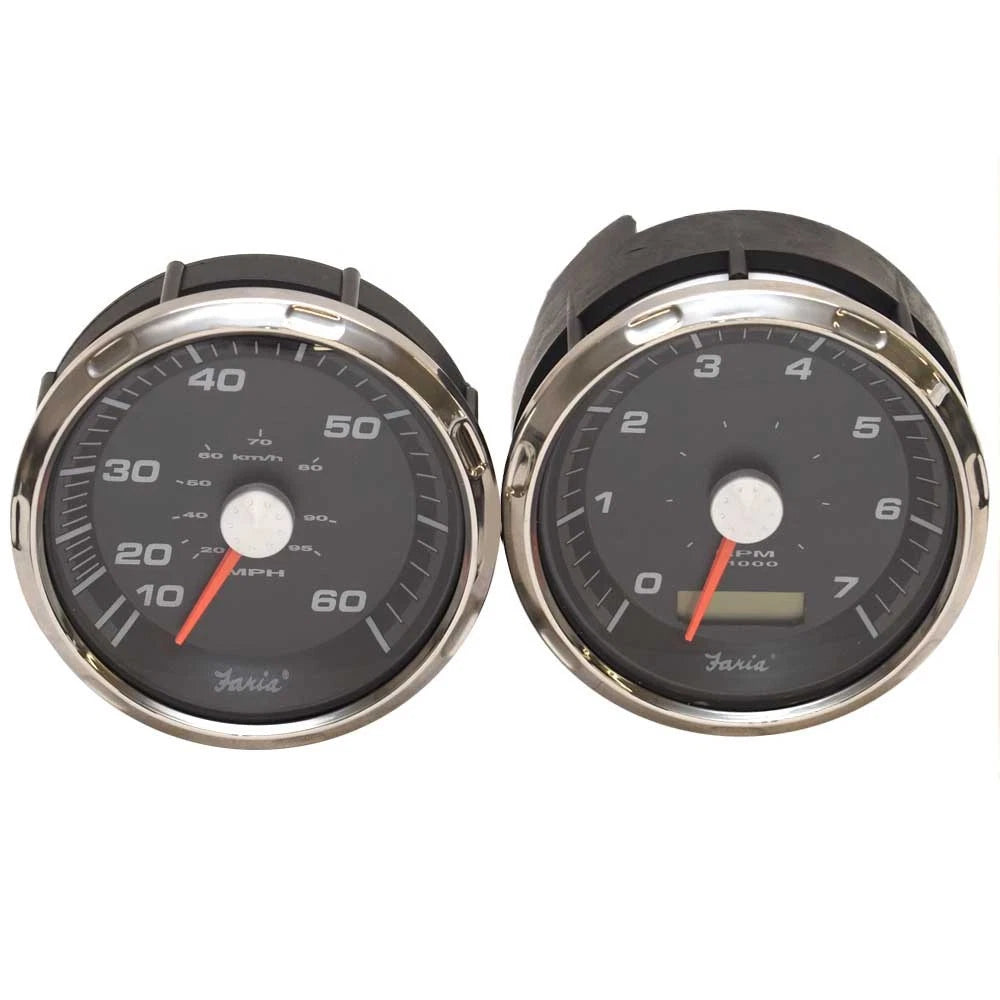 Faria Boat Gauge Set - 3 1/4 Inch Tachometer - Speedometer (2 PC)