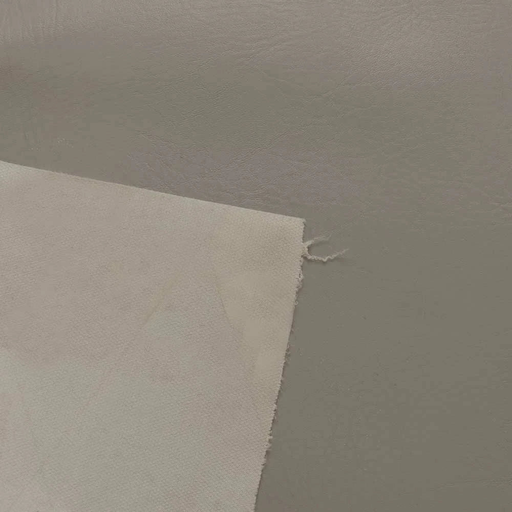 Boat Knit Back Vinyl - Light Gray Faux Leather 54 Inch (YD)