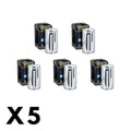 5 Pack Hiflo Chrome Oil Filter for Harley 1340 Dyna Super Glide 80/FXD 1995-1998