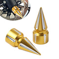 Front Axle Cap Nut Cover 3.6" Gold for Harley Softail 07+ Dyna 08+ Street Glide