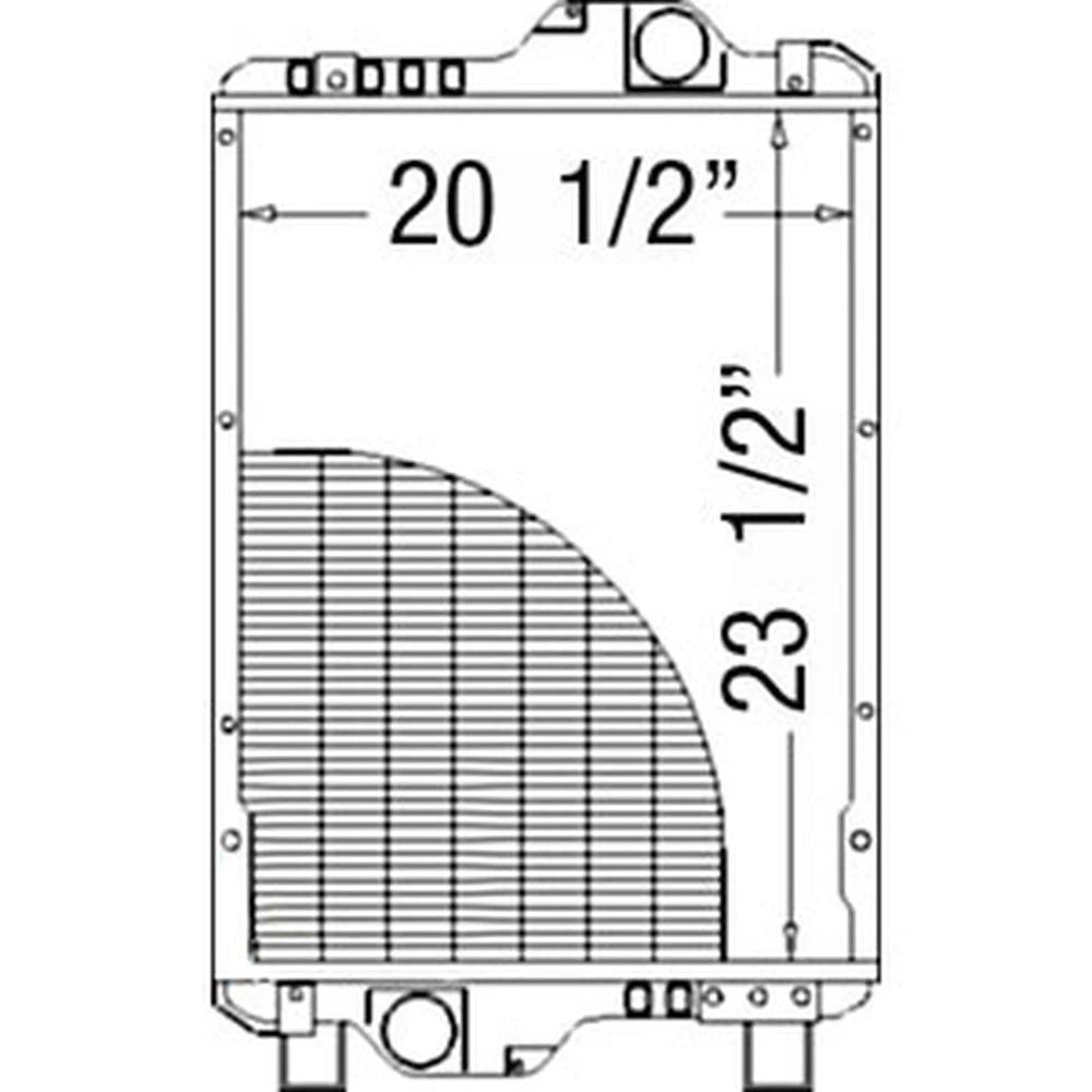 Radiator - Aluminum Core Fits Case IH 87352191