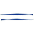 Rinker Boat Graphic Decal - Blue Deck Sweep Stickers (set of 2)