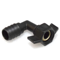 Boat Elbow Hose Fitting 7450211 - 90 Degree 3/4 Inch Black Plastic