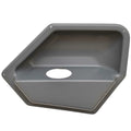 Boat Cup Holder Side Panel - 3 3/4 Inch Gray Matte