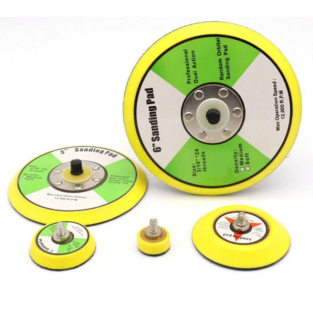 For Air Sander Backing Pad Polishing 1'' - 6'' Sanding Disc Backing Pads