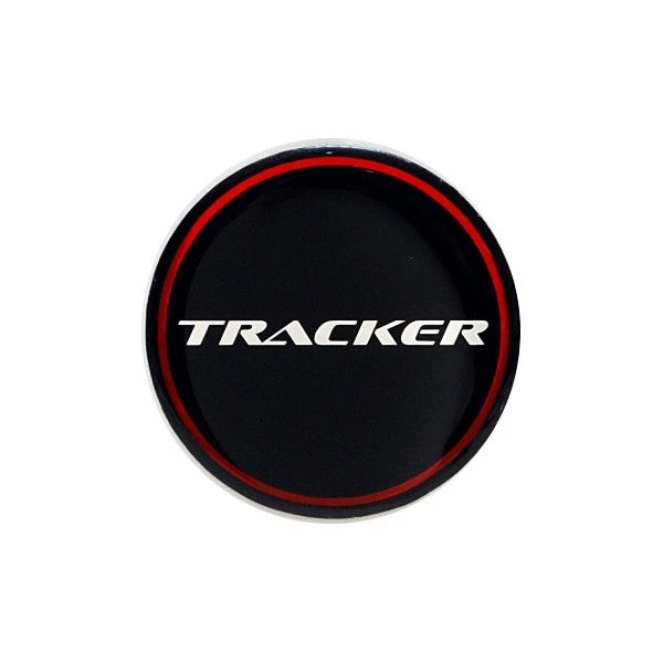 Tracker Boat Emblem Decal 110112 - Black Red Vinyl 1 3/8 Inch