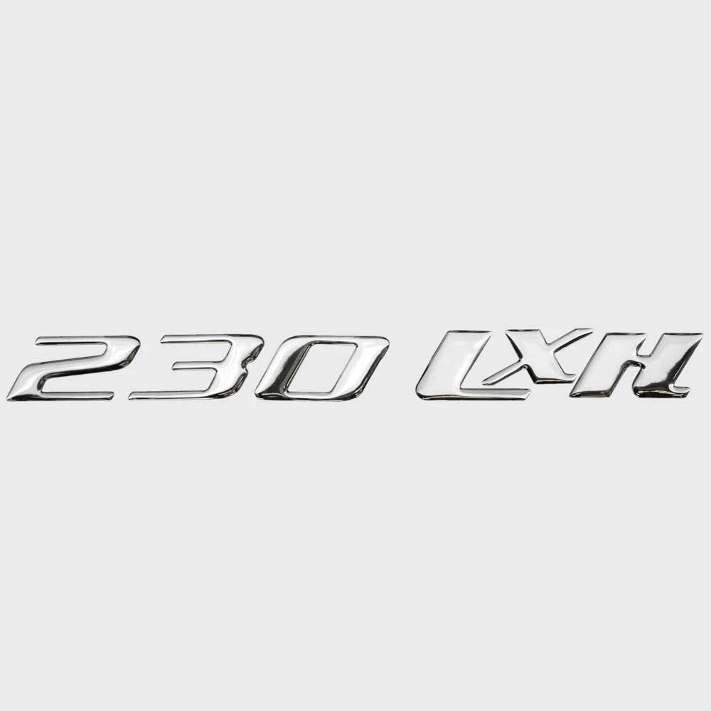 Larson Boat Raised Decal 8154074 - 230 LXH Model Silver Sticker