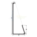 Left Hand Front Side Window Glass Fits John Deere Loader T230094
