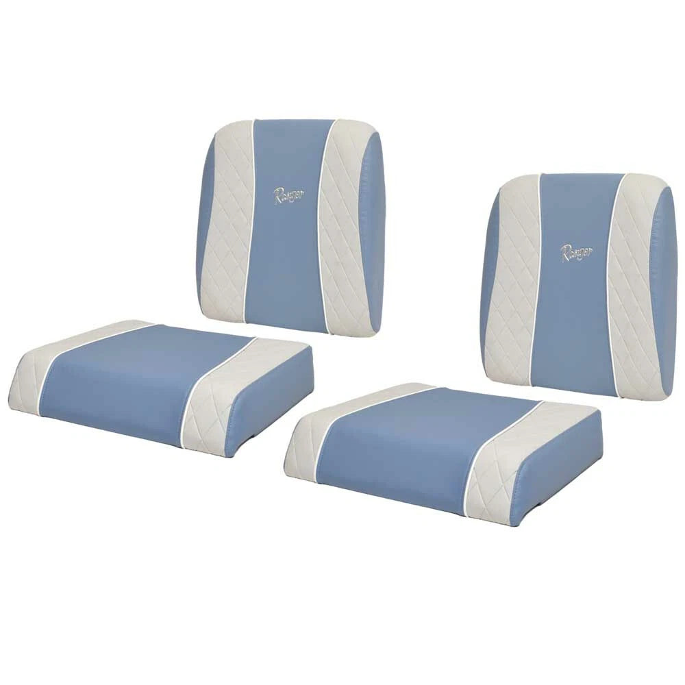 Ranger Boat Leaning Post Seat Cushions - 2600 Bay Blue Gray