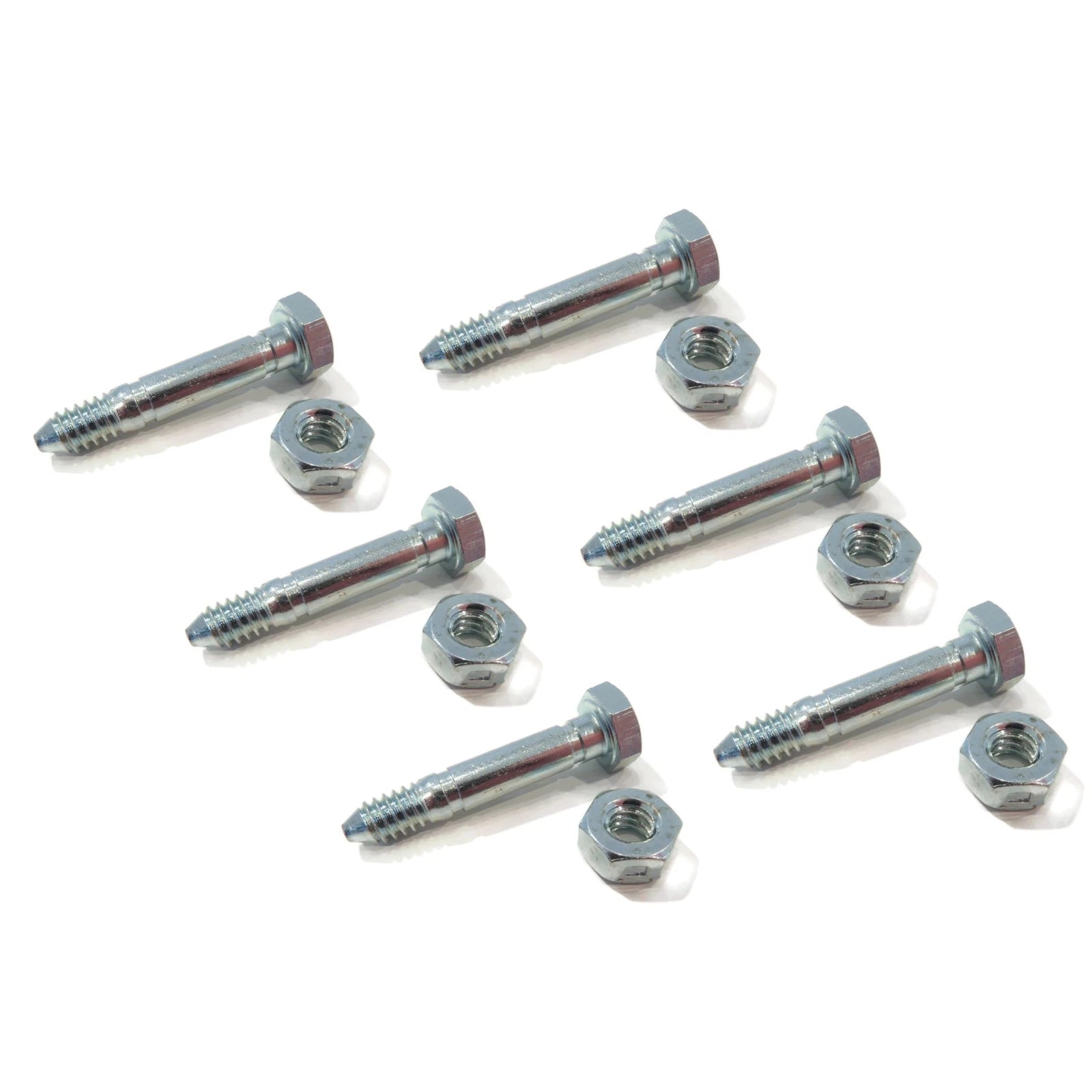 (pack of 6) Shear Pin Bolt & Nut for John Deere 524D, 724D, 826D, 1332DDE Blower