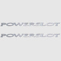 Mastercraft Boat Decals - Powerslot Silver Stickers (pair)