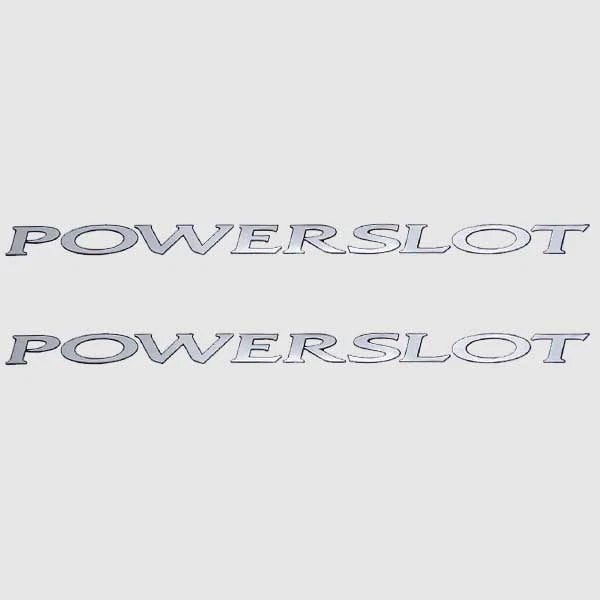 Mastercraft Boat Decals - Powerslot Silver Stickers (pair)