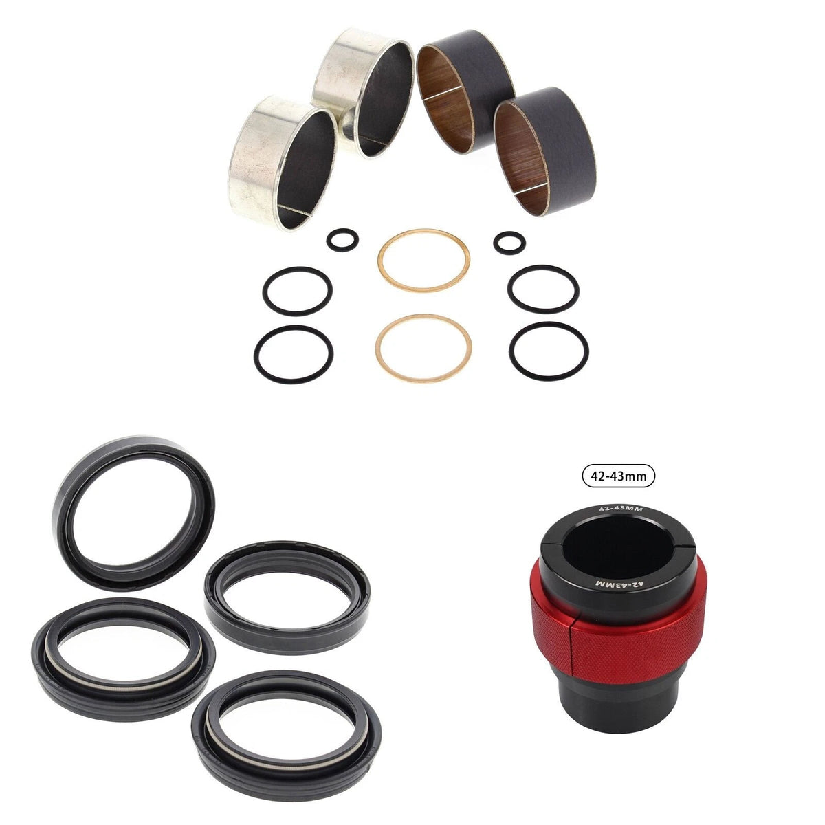 Front Fork Rebuild Kit for KTM 400 SC Super Competition 2000 56- with Driver