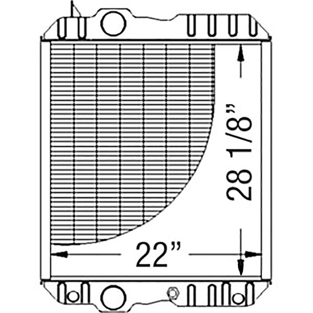 Radiator RE63188 Fits John Deere 4700