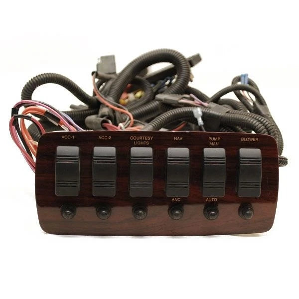 MasterCraft Boat Rocker Switch Panel 509838 - Woodgrain Plastic