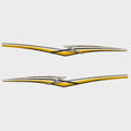 Larson Boat Main Decal 0572971A - Yellow/Black/P Ewter/silver Set of 2