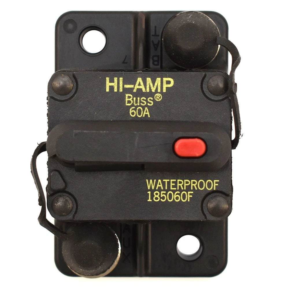 Eaton Bussmann Boat Panel Mount Breaker 185060F-03-1 - 60A 42VDC
