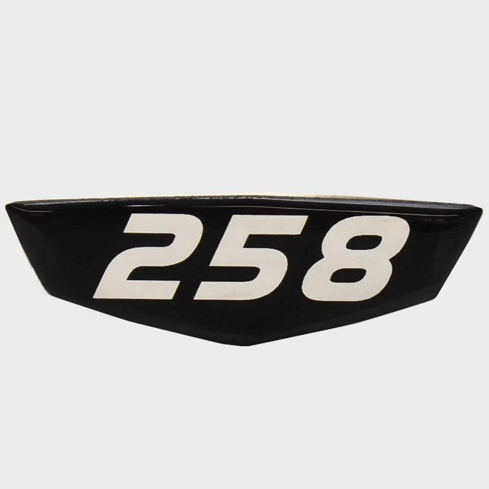 Cruisers Boat Raised Decal V2751700 - 258 Black 2 5/8 X 7/8 Inch