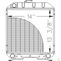 SBA310100610 Radiator Fits Ford Holland Compact Tractor 1120 1215 1220