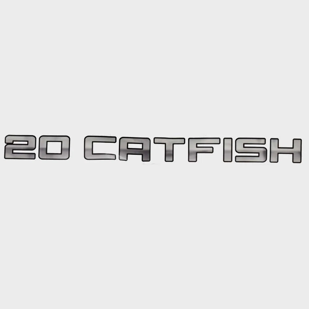 Lowe Boat Decal 2240091 - 20 Catfish 27 X 2 1/4 Inch Gray Black