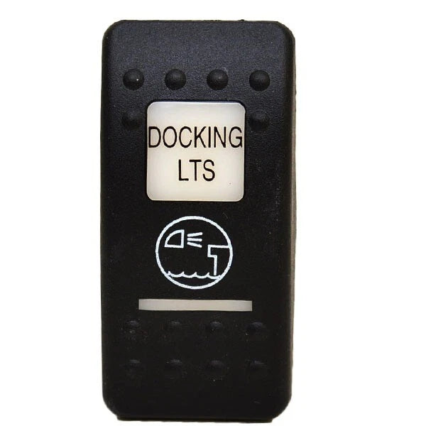 Carling Boat Rocker Switch Plate - Black Docking Lights Actuator