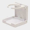Basscat Boat Drink Holder 2127033 - Adjustable White Plastic