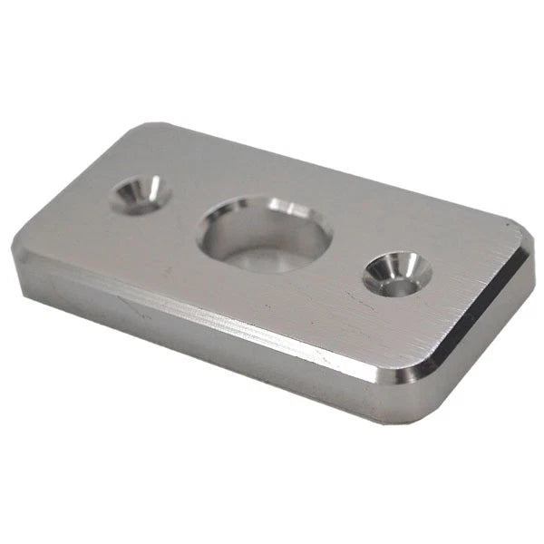 MasterCraft Boat Open Door Plate 536164 - 2 5/8 X 1 3/8 Inch Aluminum