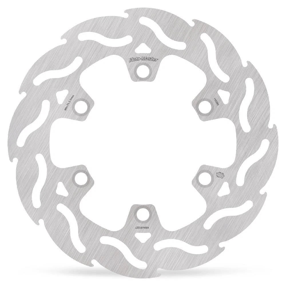 MotoMaster Flame Fixed Rear Brake Disc for Kawasaki KLX300R 1997-2007