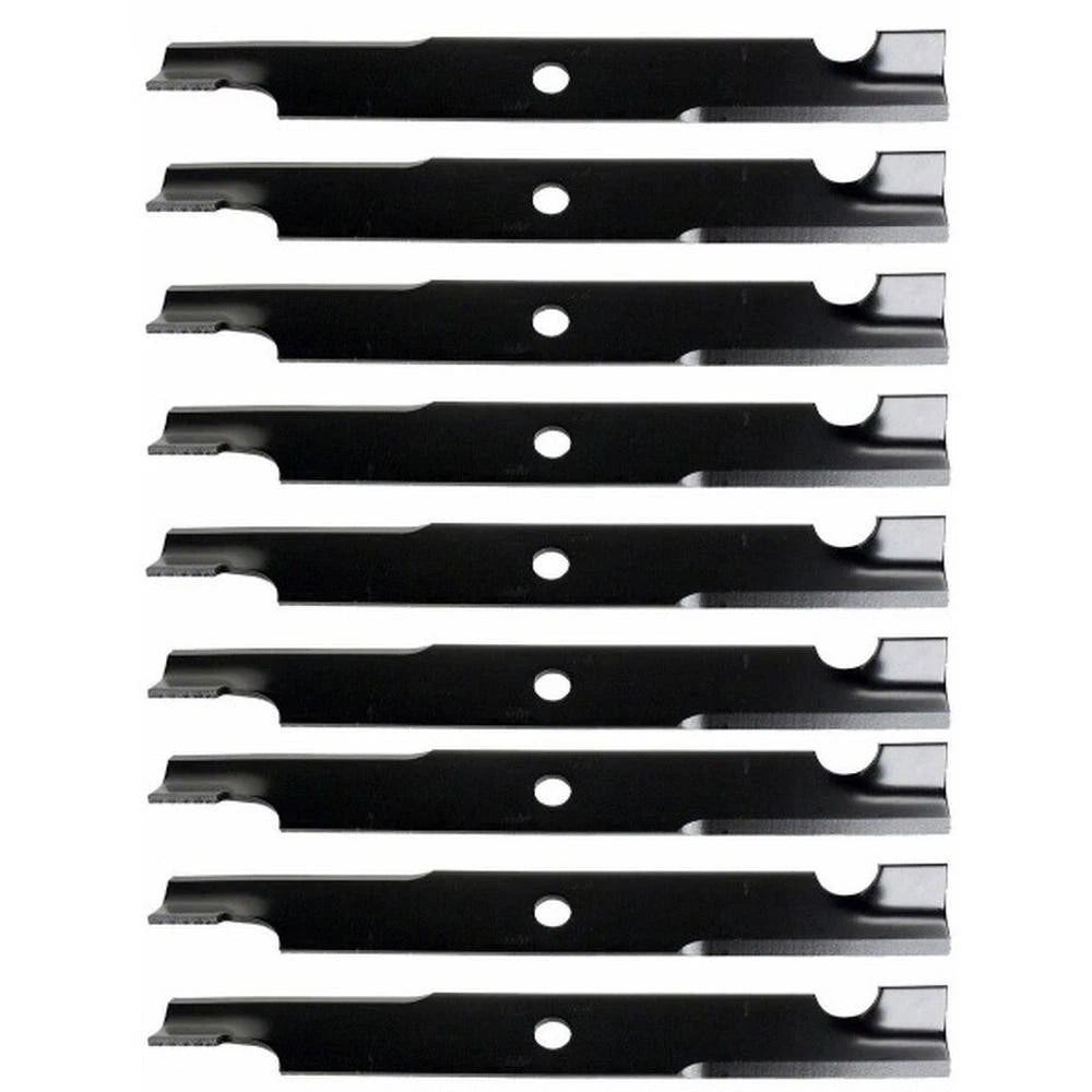 (9) Replacement 18" X 5/8" Notched Lawn Mower Blade Fits Multiple Makes & Models