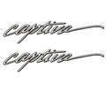Rinker Boat Brand Decal - Captiva 19 1/4 X 5 1/2 Inch Gray (pair)