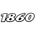 Lowe Boat Decal 1869112 - 1860 Model White Black Sticker