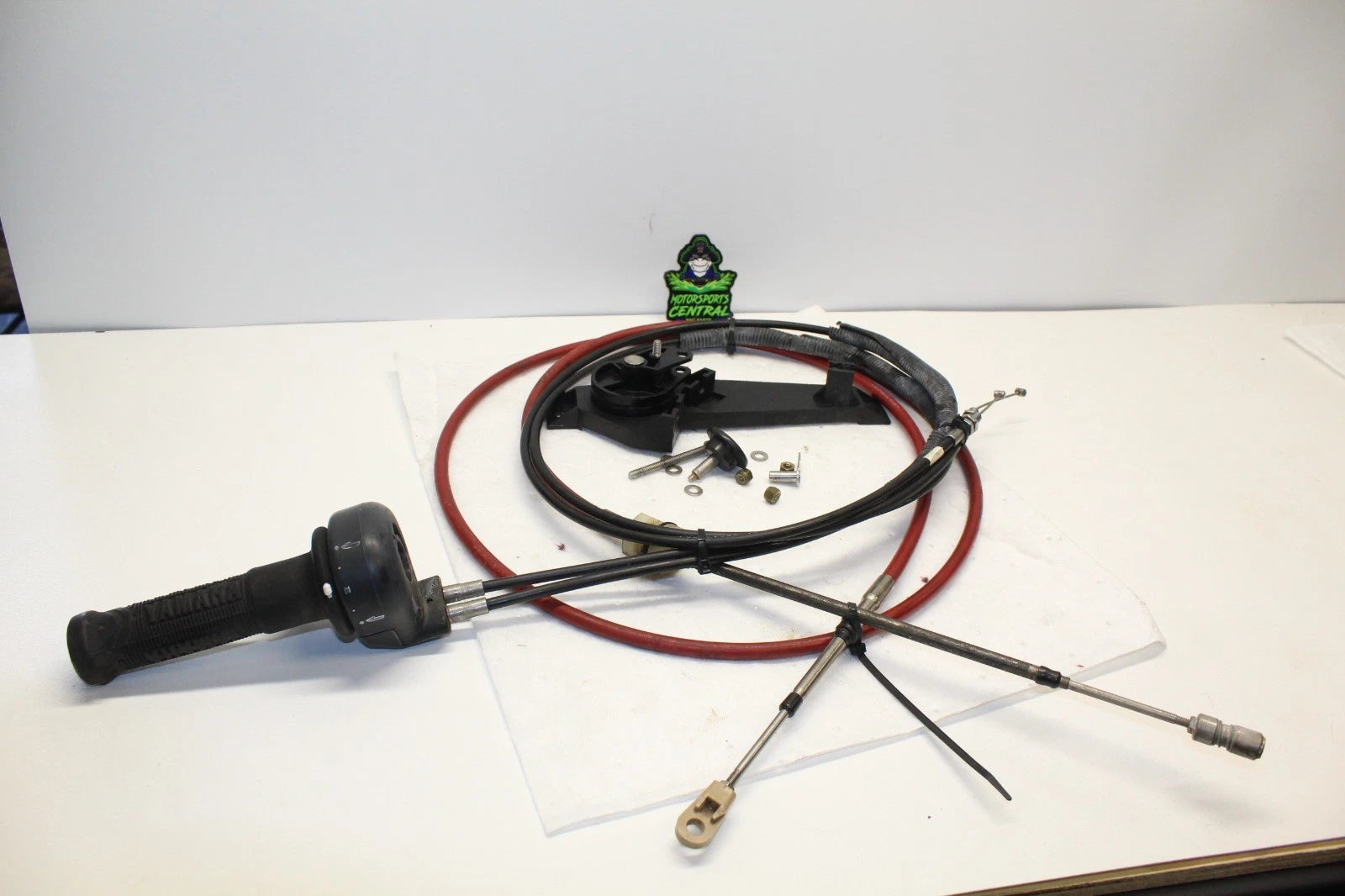 03-08 YAMAHA WAVERUNNER GP1300R OEM TRIM LEVER GRIP ASSEMBLY W CABLES