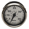 Faria Boat Speedometer Gauge SEK053A - Spun Silver 35 MPH 3 7/8 Inch
