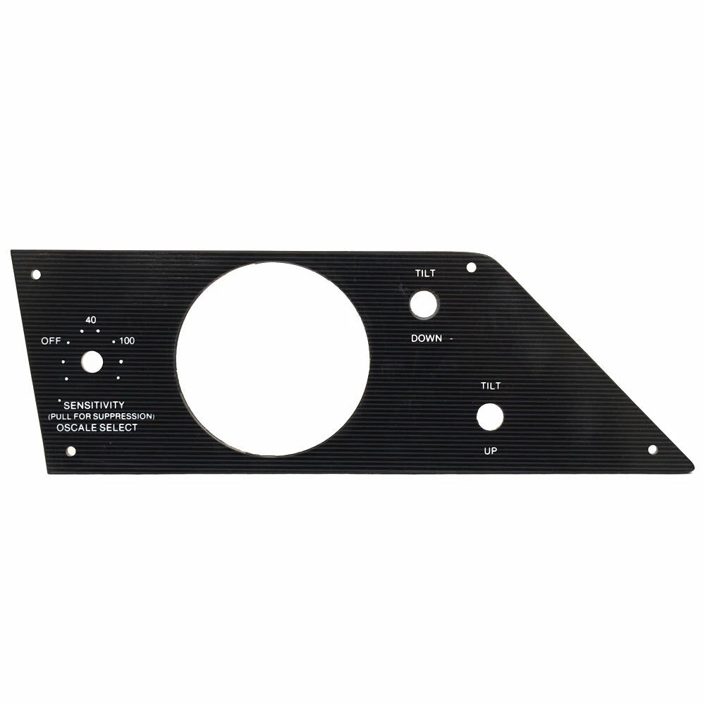 Bass CAT Boat Blank Instrument Panel - 11 3/8 X 3 7/8 Inch Striped