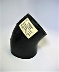 Trident TRL-545 Marine 5" I.D. - 45° Smooth Black EPDM Rubber Wet Exhaust Elbow