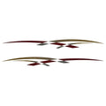 Rinker Boat Graphic Decal VS811801-04RD - Captiva Stickers (set of 2)