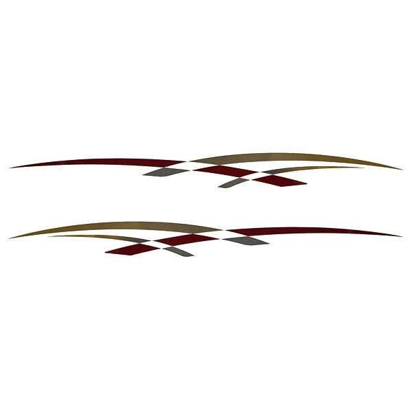 Rinker Boat Graphic Decal VS811801-04RD - Captiva Stickers (set of 2)