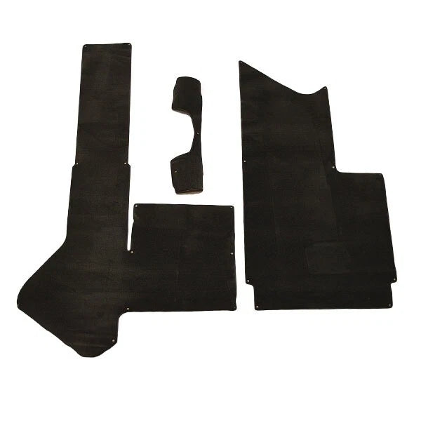 MasterCraft Boat Cockpit Mats 708322 - X46 Black Snap in Carpet (set of 3)