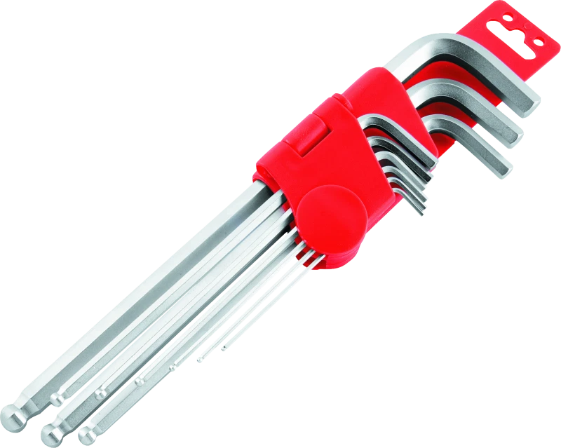 BikeMaster 9-Piece Ball End Hex Wrench Set for Powersports Vehicles