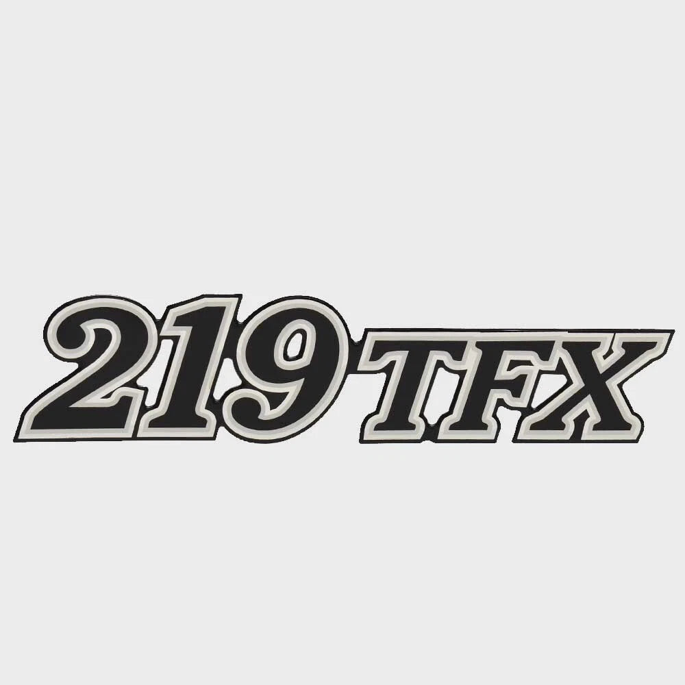 Yar-Craft Boat Raised Brand Decal LH7053 - 219 TFX Black Sticker
