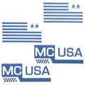 Mastercraft Boat Raised Decals 7506125K - 8 Inch Blue (set of 4)