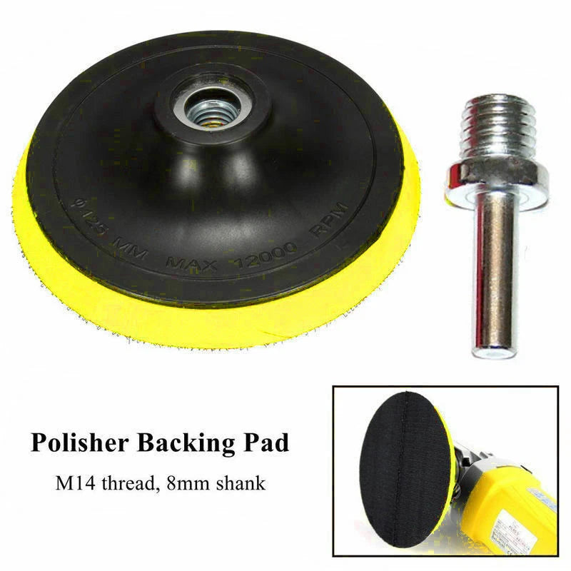 Polishing Tool Buffing Plate Backing Pad Holder Disc for M14 Drill Thread Kit 4