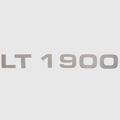 Tahoe Pontoon Boat Decal 085206PM - LT 1900 9 1/8 X 1 1/8 Inch Silver