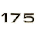 Stratos Boat Decal - 175 Black Sticker