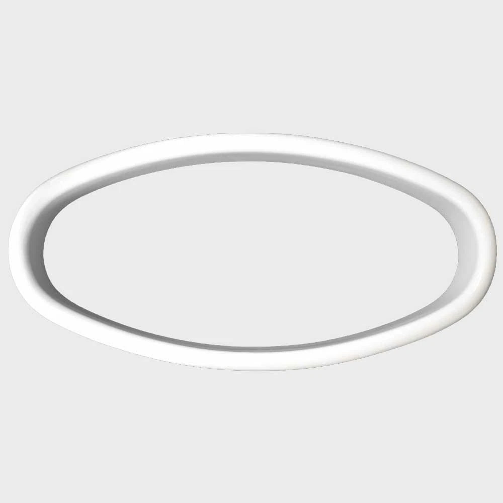 Chaparral Boat Portlight Trim Ring 33.00120 - Elliptical White Plastic
